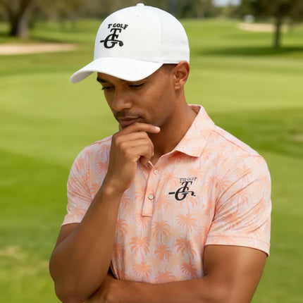 Republic - Texas Golf - White Mesh Hat - LB1